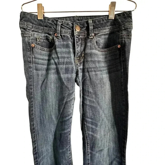 American Eagle Original Boot Stretch Denim Jeans 4 Long Medium Wash - Picture 3 of 11